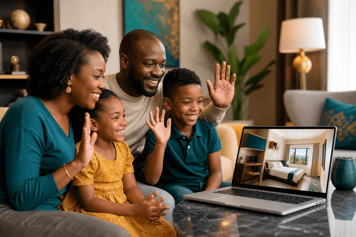 Family abroad arranging rental housing in Ghana